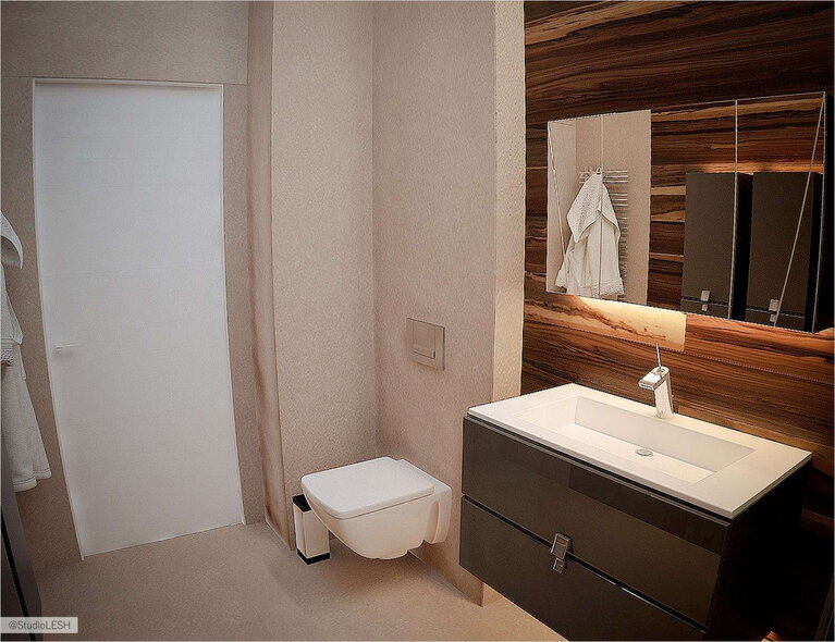 Дизайн интерьера ванной комнаты