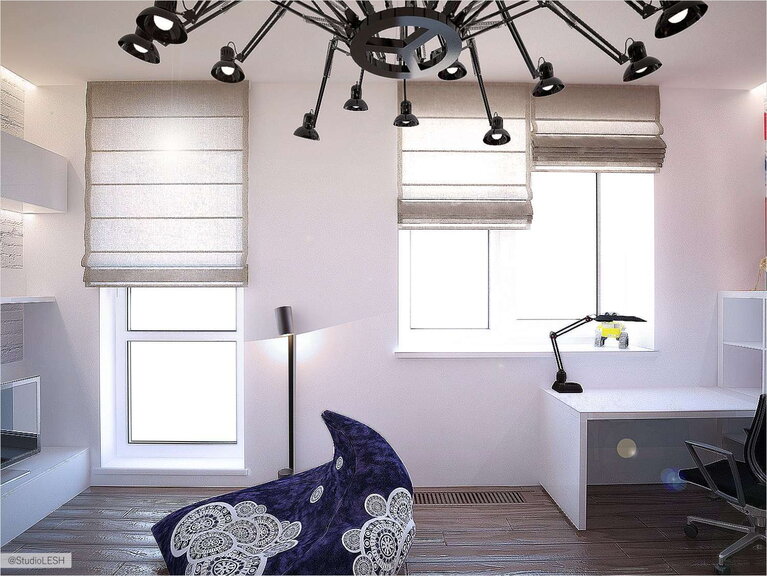 Дизайн интерьера детской комнаты для мальчика