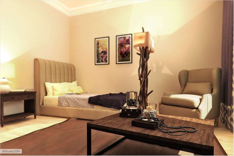 Дизайн интерьера спальни