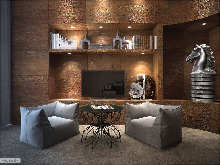 Дизайн интерьера кабинета, кресла