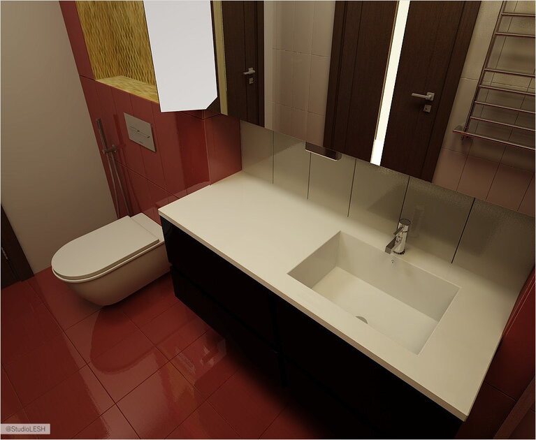 Дизайн интерьера санузла