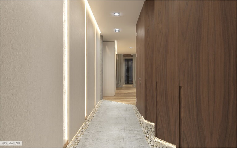 Дизайн интерьера коридора