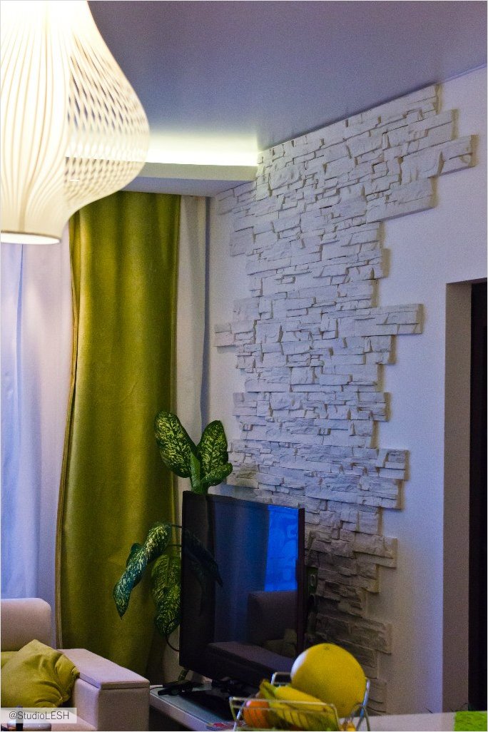 Искусственный кирпич в интерьре