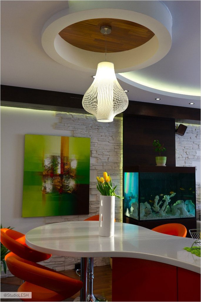 Паркет на потолке