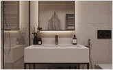Bathroom in light tints