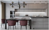  Dining area and kitchen island
