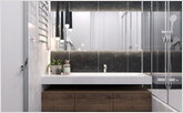 Render Ванная комната в стиле минимализм